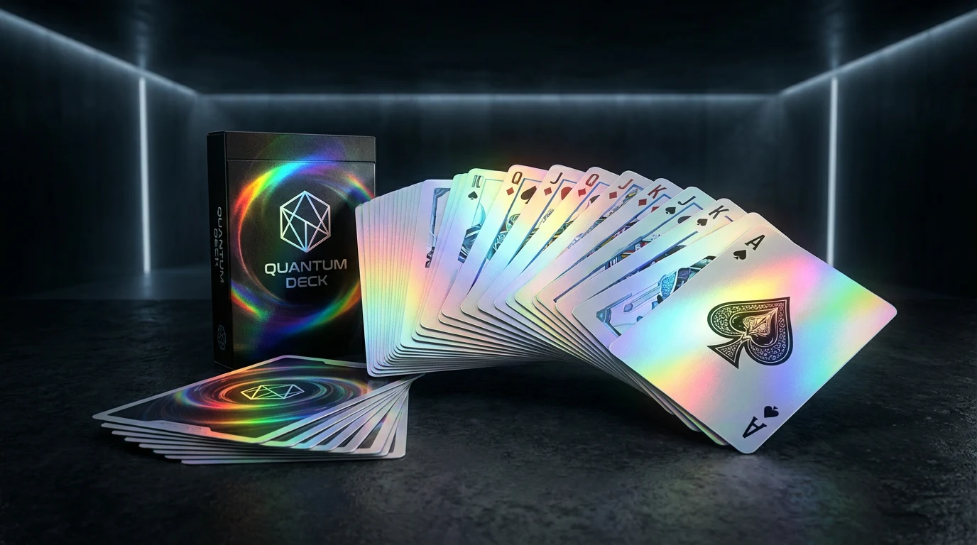 Waddingtons platinum holographic playing cards deck