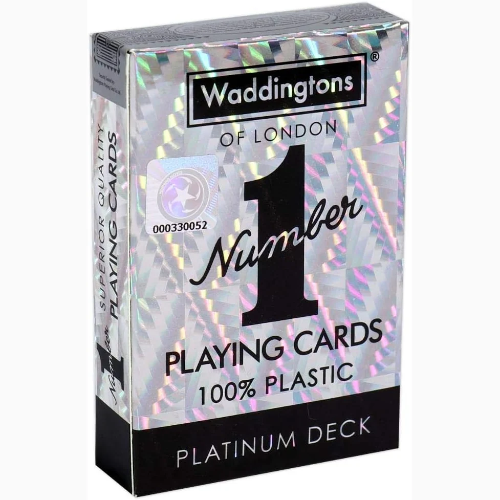 Waddingtons Number 1 platinum edition playing cards with foil tuck