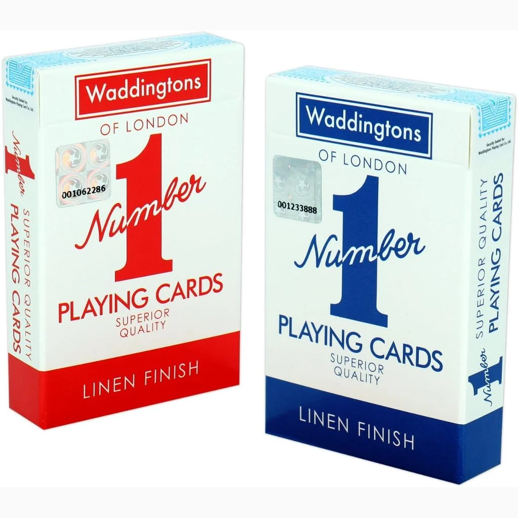 Waddingtons Number 1 twin pack with classic red and blue tuck boxes